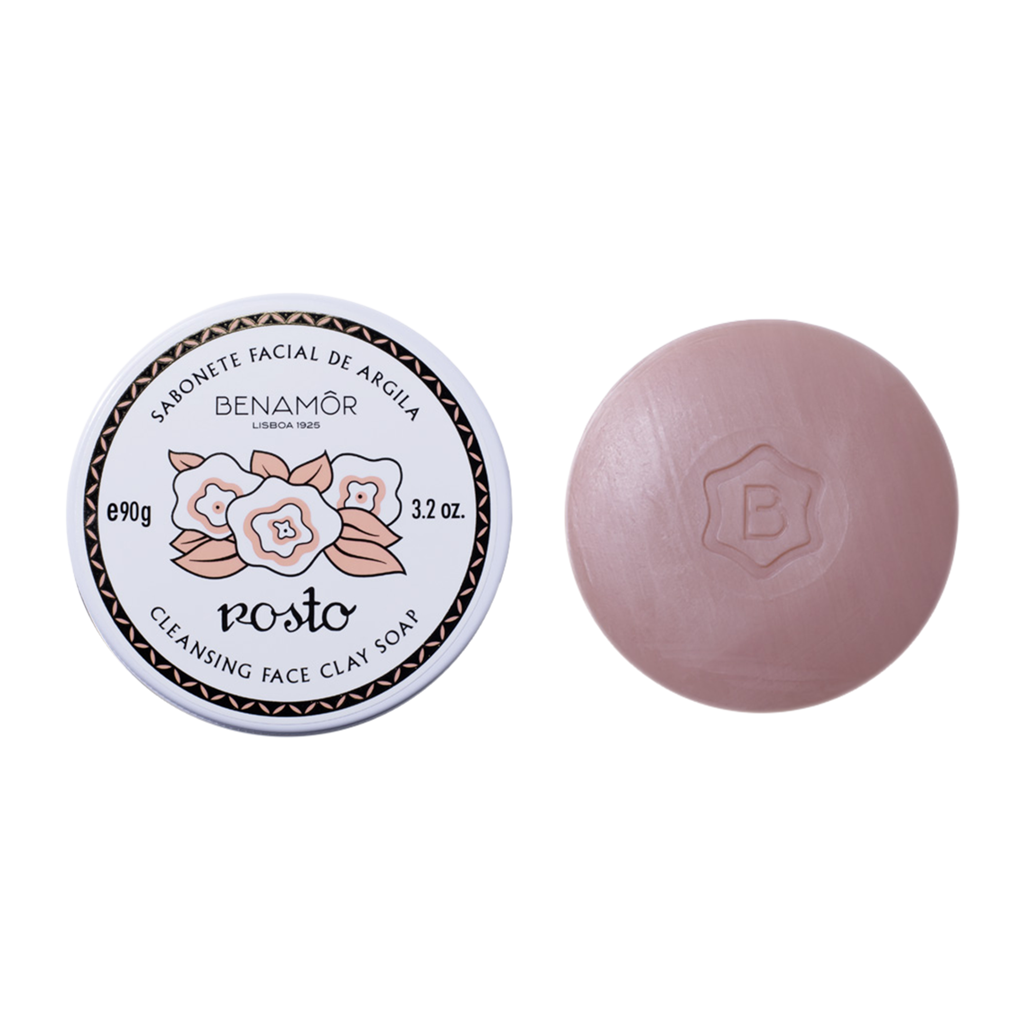 Rosto Cleansing Clay Face Soap (90g) - Benamôr